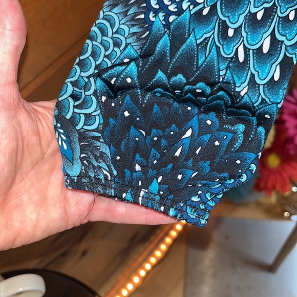 Long sleeve silky top shirt size S - Picture 5 of 7